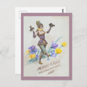 Vintag Mardi Gras Werbefilm Postkarte (Vorne/Hinten)
