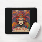 Vintag Mardi Gras Women Mousepad (Mit Mouse)