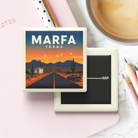 Vintag Marfa Texas Button