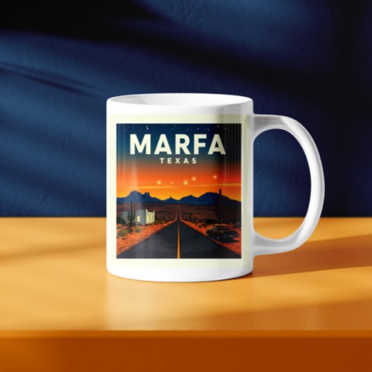 Vintag Marfa Texas Kaffeetasse