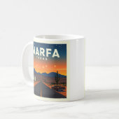 Vintag Marfa Texas Kaffeetasse (Vorderseite Links)