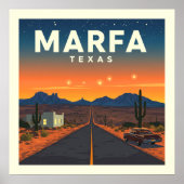 Vintag Marfa Texas Poster (Vorne)