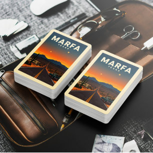Vintag Marfa Texas Spielkarten
