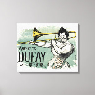 Vintag Marguerite Dufay Trombone Leinwanddruck