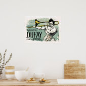 Vintag Marguerite Dufay Trombone Poster (Küche)
