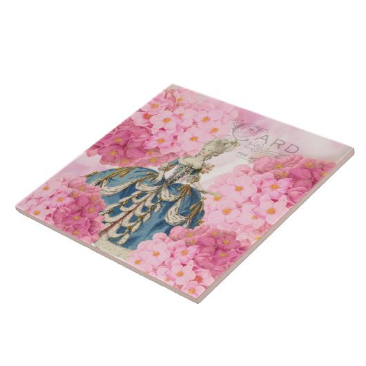 Vintag Marie Antoinette Keramik Tile Fliese (Seite)