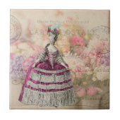 Vintag Marie Antoinette Keramik Tile Fliese (Vorderseite)