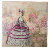 Vintag Marie Antoinette Keramik Tile Fliese (Vorderseite)
