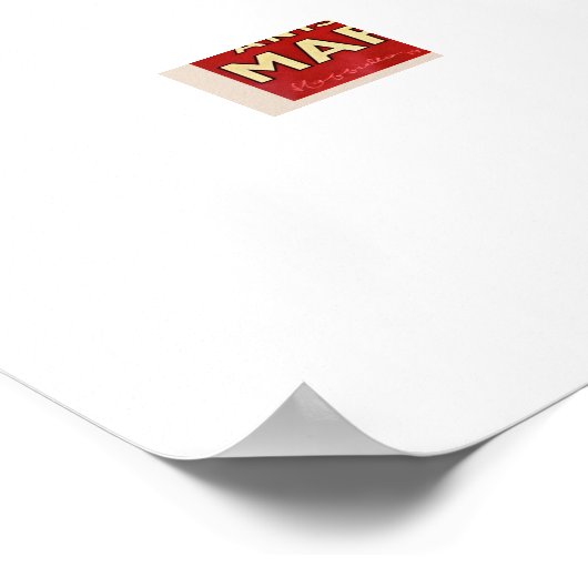 Vintag Marie Brizard Anisette Poster (Ecke)