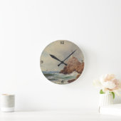 Vintag Marine Lighthouse Alfred Thompson Bricher Runde Wanduhr (Zuhause)