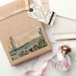 Vintag Maritime, New York Yacht Club Regatta Rechteckiger Aufkleber