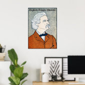 Vintag Mark Twain - Erforschen. Träume. Entdecken  Poster (Heimbüro)