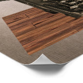 Vintag Mark Twain Quote und Schreibmaschine Poster (Ecke)