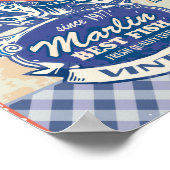 Vintag Marlin Best Fish Poster (Ecke)