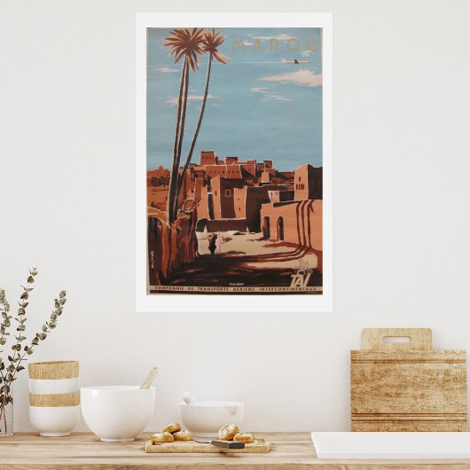 Vintag Maroc Travel Poster (Küche)