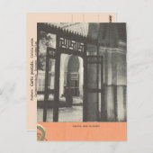 Vintag Marrakesch, Maroc, Grabmal von Ben Slimane Postkarte (Vorne/Hinten)