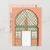 Vintag Marrakesch, Maroc, Postkarte (Vorne/Hinten)