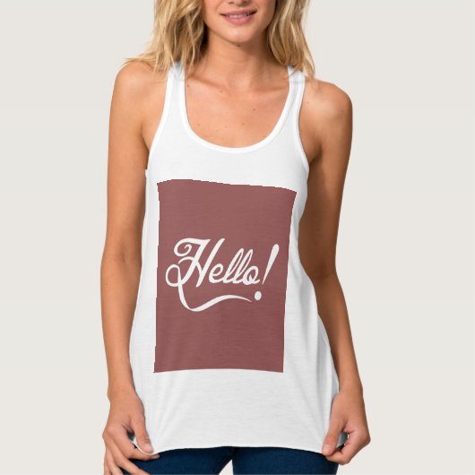 Vintag Marsala - Hallo Tank Top (Vorderseite)