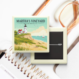 Vintag Martha's Vineyard Massachusetts Button