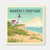 Vintag Martha's Vineyard Massachusetts Magnet (Vorne)