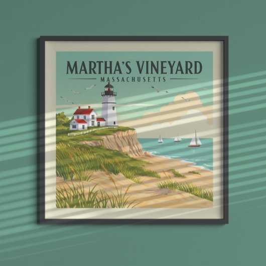 Vintag Martha's Vineyard Massachusetts Poster