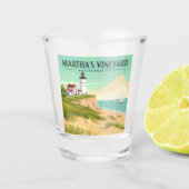 Vintag Martha's Vineyard Massachusetts Schnapsglas (Vorderseite)