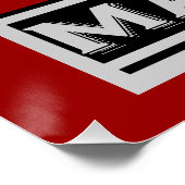 Vintag Martini Art Deco Poster (Ecke)