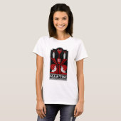 Vintag Martini Art Deco T-Shirt (Vorne ganz)