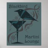 Vintag Martini Lounge Poster (Vorne)