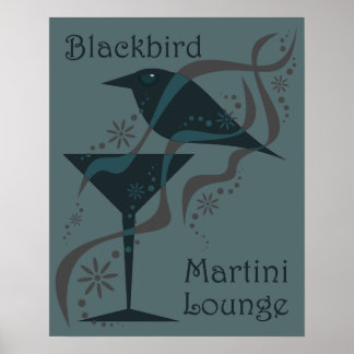 Vintag Martini Lounge Poster