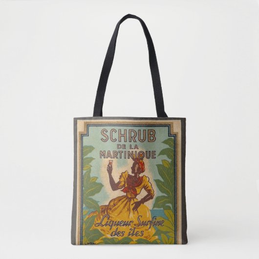 Vintag-Martinique-Tote-Bag Tasche (Vorderseite)