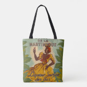 Vintag-Martinique-Tote-Bag Tasche (Rückseite)