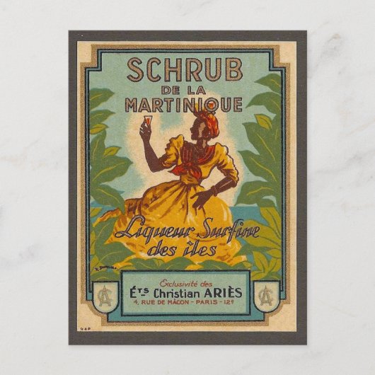 Vintag Martinique Travel Postcard Postkarte (Vorderseite)