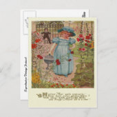 Vintag Mary, Mary Rhyme Postkarte (Vorne/Hinten)