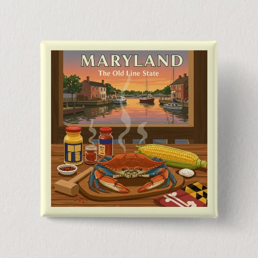 Vintag Maryland Button (Vorderseite)