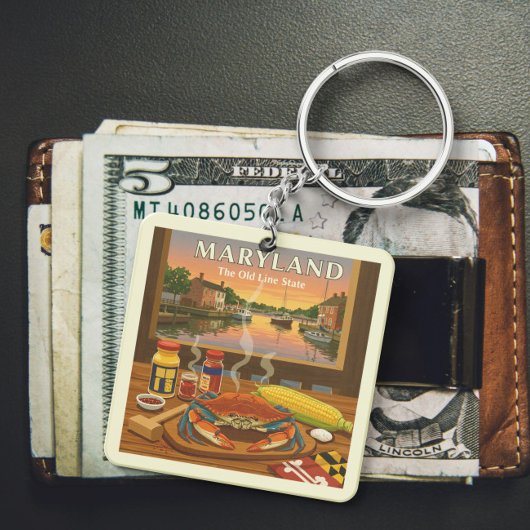 Vintag Maryland Schlüsselanhänger