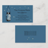 Vintag Mason Jar & Fireflies Visitenkarte (Vorne/Hinten)