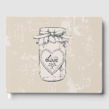 Vintag Mason Jar Hearts Wedding Brautparty