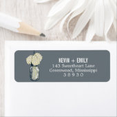 Vintag Mason Jar & Hydrangeas | RÜCKSENDEADRESSE (Insitu)