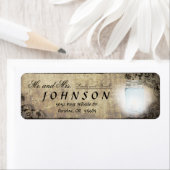 Vintag Mason Jar Lantern Rücksendeadresse (Insitu)