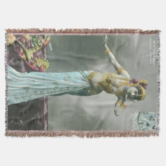Vintag Mata Hari Postcard Decke (Vorderseite)