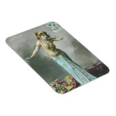 Vintag Mata Hari Postcard Magnet (Rechte Seite)