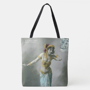 Vintag Mata Hari Postcard Tasche