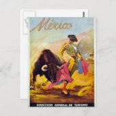 Vintag Matador Mexico Reisewerbung Postkarte (Vorne/Hinten)
