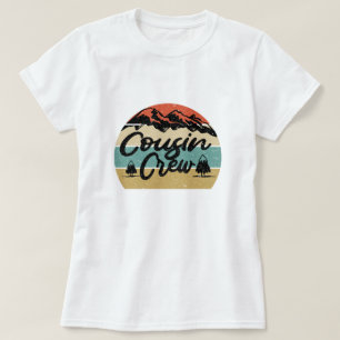 Vintag Matching Family Camping Trip Cousin Crew T-Shirt