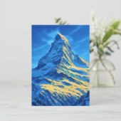 Vintag Matterhorn Begleitkarte (Stehend Vorderseite)