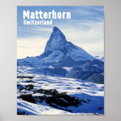 Vintag Matterhorn, Schweiz Poster (Vorne)