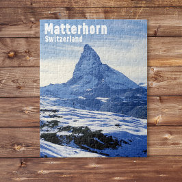 Vintag Matterhorn, Schweiz Puzzle