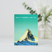 Vintag Matterhorn Schweiz Reisen Postkarte (Stehend Vorderseite)