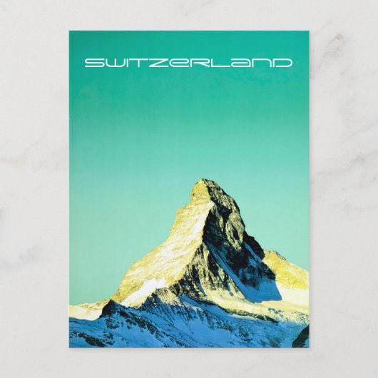 Vintag Matterhorn Schweiz Reisen Postkarte (Vorderseite)